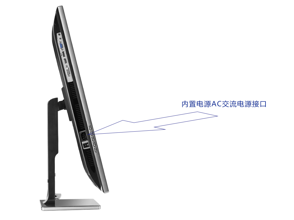 內置電源模式的電腦顯示器